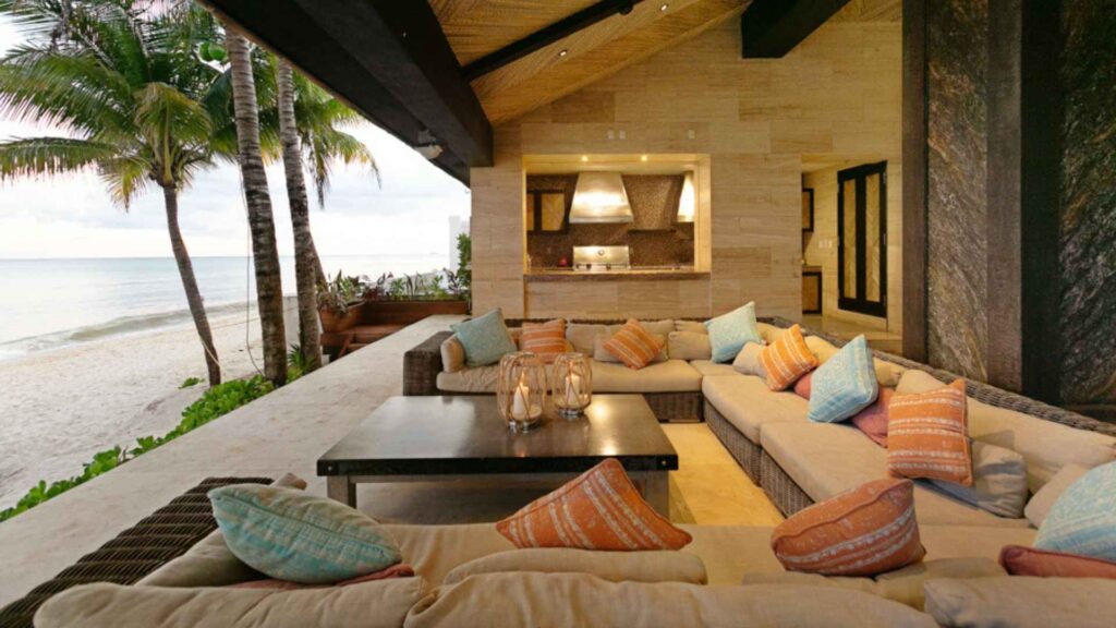 Casa Sirenus, beachfront villa in Riviera Maya.