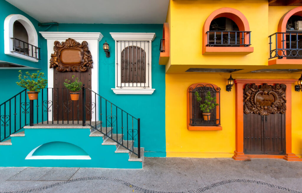 Puerto Vallarta colorful streets in historic city center