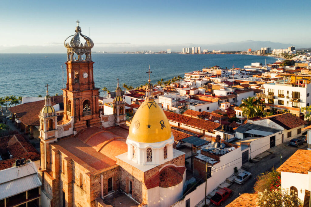 Panoramic View of Puerto Vallarta Skyline in Mexico